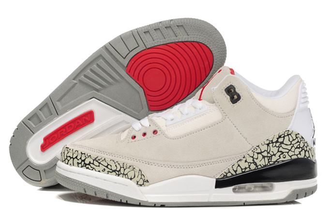 Air Jordan 3 Men Shoes Tan/ White Online